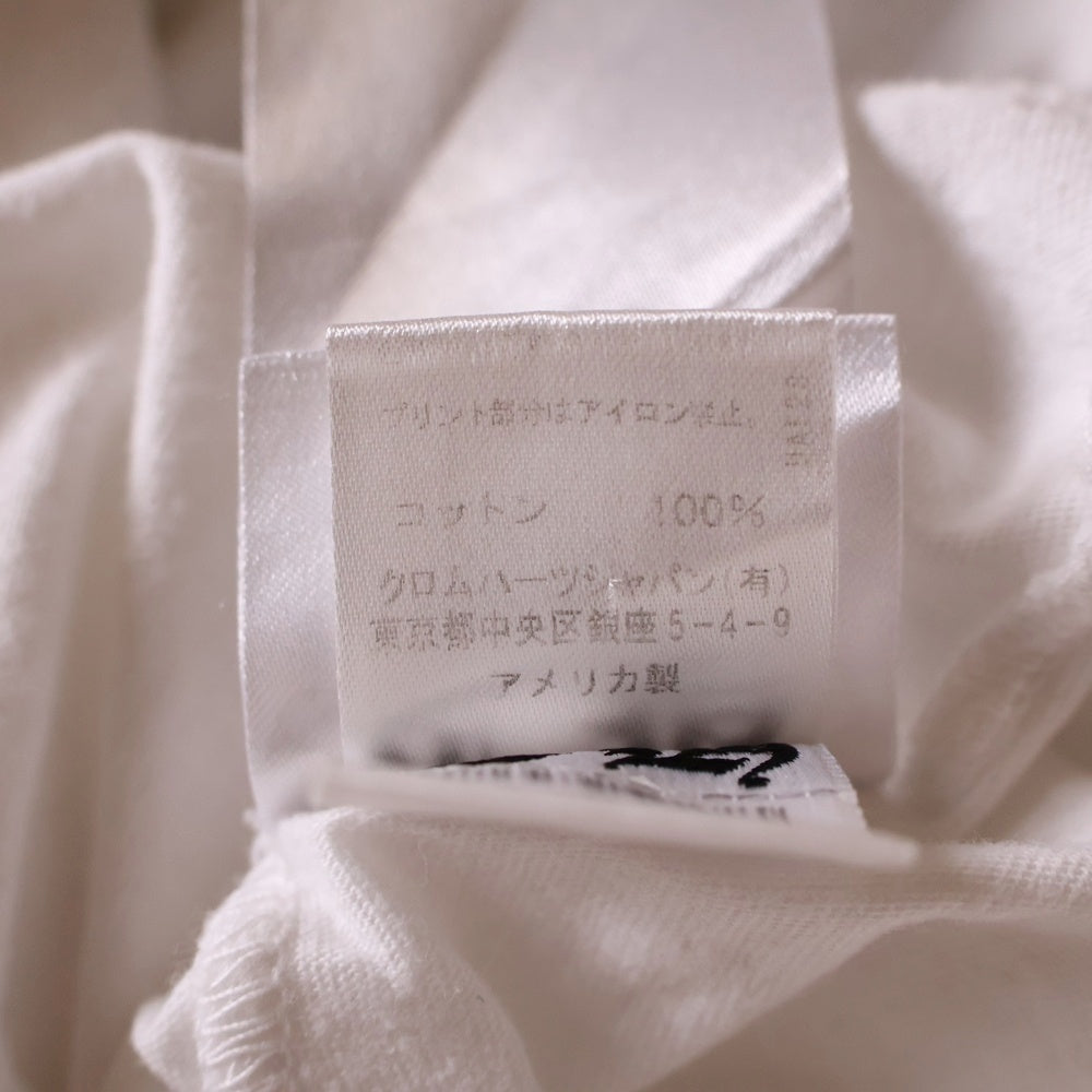 CHROME HEARTS(クロムハーツ) NECK LOGO TEE ネックロゴプリント クルーネック 半袖Tシャツ カットソー ホワイト