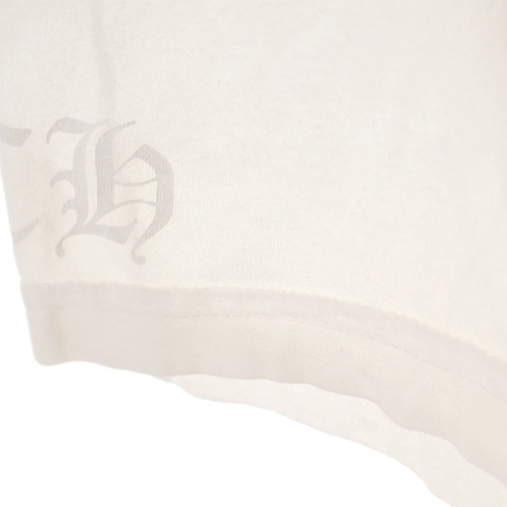 CHROME HEARTS(クロムハーツ) NECK LOGO TEE ネックロゴプリント クルーネック 半袖Tシャツ カットソー ホワイト