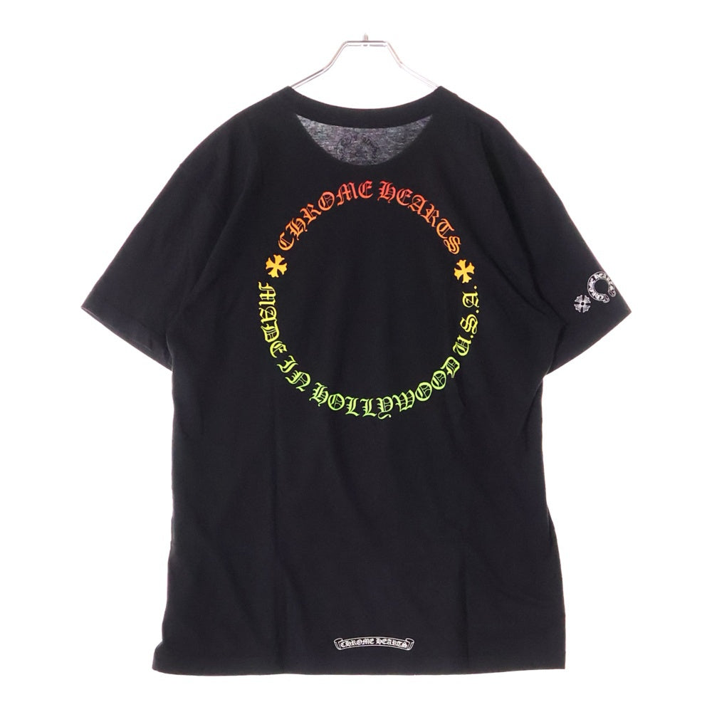 CHROME HEARTS(クロムハーツ) CH T-SHRT グラデーションサークルロゴプリント 半袖Tシャツ カットソー ブラック
