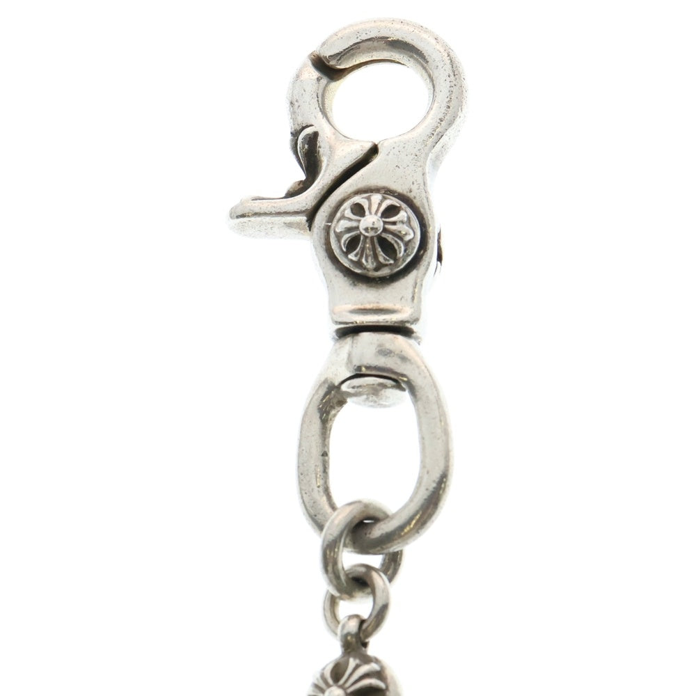 CHROME HEARTS(クロムハーツ) 2BALL LONG-S/1クリップロング#2クロスボール ウォレットチェーン シルバー BCA386