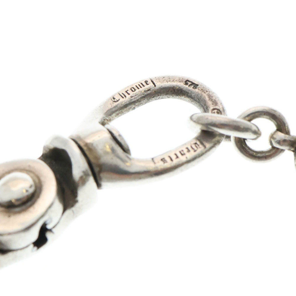 CHROME HEARTS(クロムハーツ) 2BALL LONG-S/1クリップロング#2クロスボール ウォレットチェーン シルバー BCA386