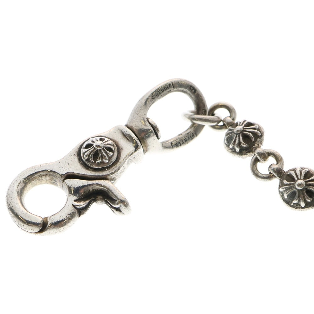 CHROME HEARTS(クロムハーツ) 2BALL LONG-S/1クリップロング#2クロスボール ウォレットチェーン シルバー BCA386