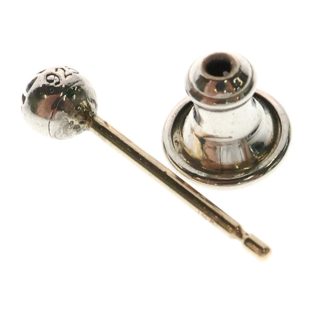 CHROME HEARTS(クロムハーツ) MINI CROSS BALL STUD ミニクロスボールスタッド ピアス シルバー