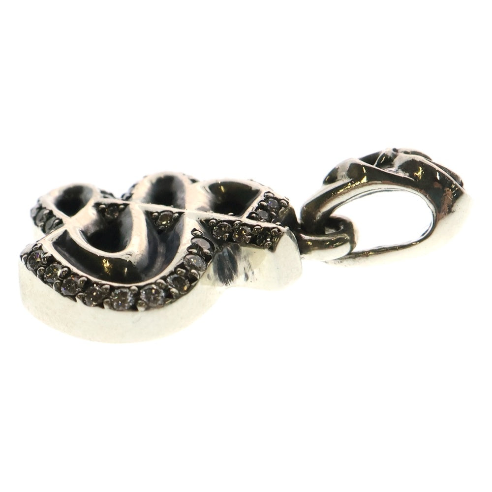 CHROME HEARTS(クロムハーツ) ALPHABET CHARM P D アルファベットSイニシャルチャーム PAVEダイヤ シルバー
