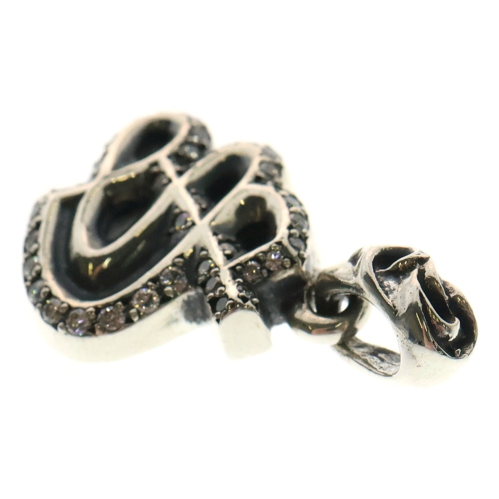 CHROME HEARTS(クロムハーツ) ALPHABET CHARM P D アルファベットSイニシャルチャーム PAVEダイヤ シルバー