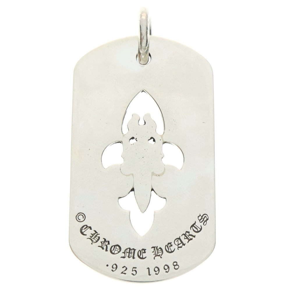 CHROME HEARTS(クロムハーツ) D TAG LRG FLE DAGG カットアウトフレアダガー ラージドッグタグ ネックレストップ シルバー