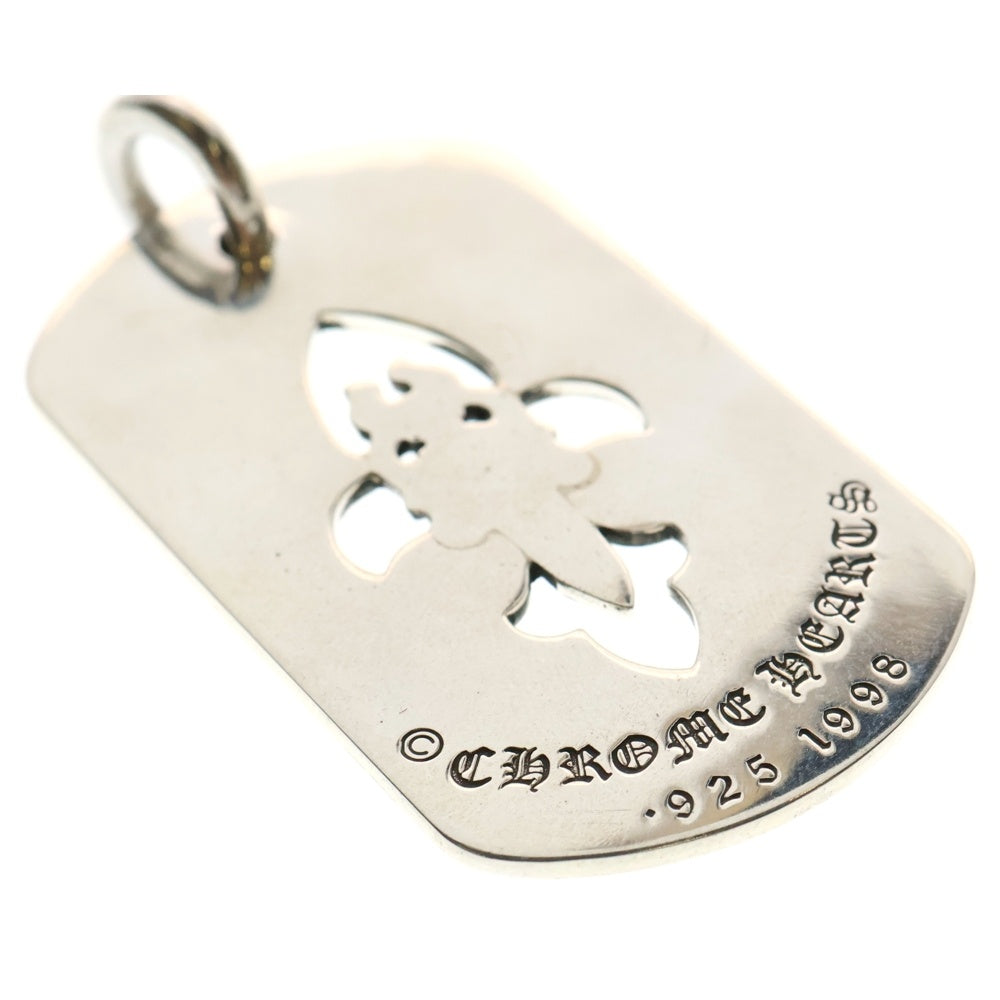 CHROME HEARTS(クロムハーツ) D TAG LRG FLE DAGG カットアウトフレアダガー ラージドッグタグ ネックレストップ シルバー