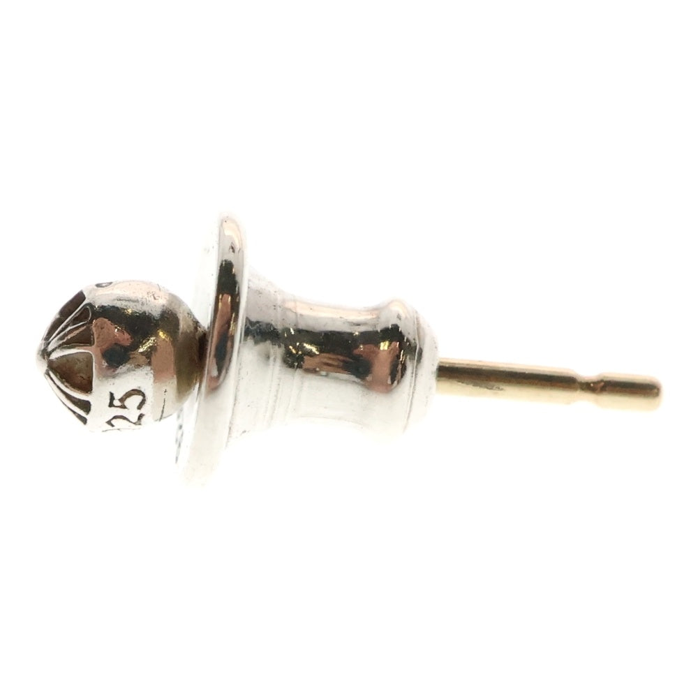 CHROME HEARTS(クロムハーツ) MINI CROSS BALL STUD ミニクロスボールスタッド ピアス シルバー