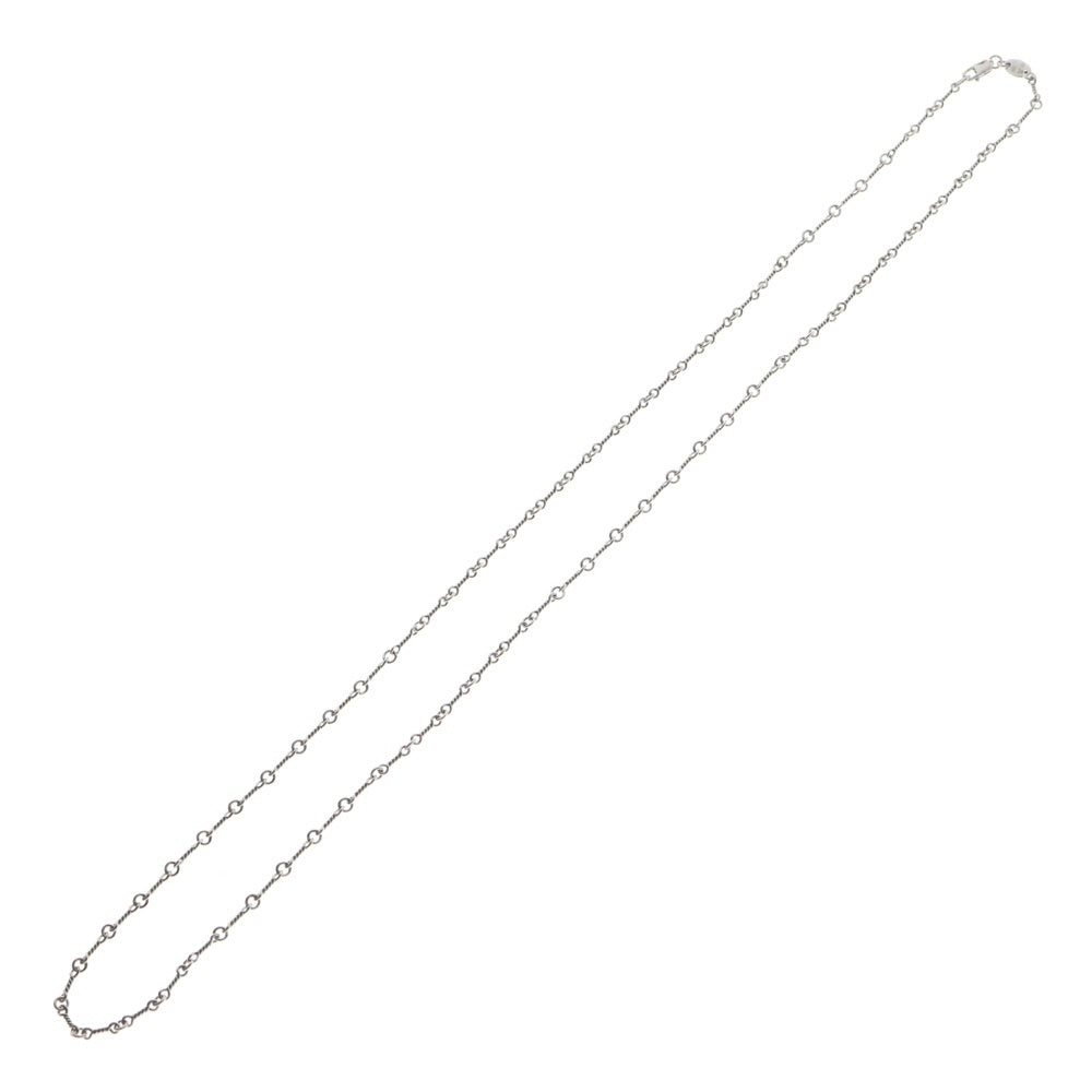 CHROME HEARTS(クロムハーツ) 18KWG NECKCHAIN T24 ツイストチェーンネックレス 24inch ホワイトゴールド