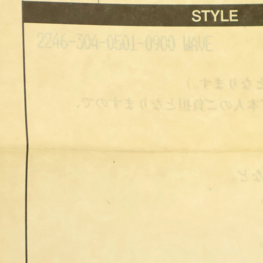 CHROME HEARTS(クロムハーツ) WAVE ウェーブ レザーウォレット 財布 ブラック BCA374