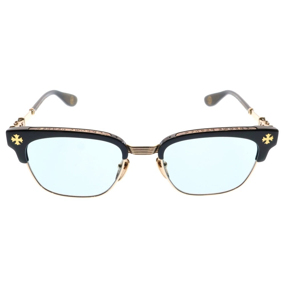 CHROME HEARTS(クロムハーツ) BONENNOISSEUR II テンプルCHクロスハーフリム眼鏡