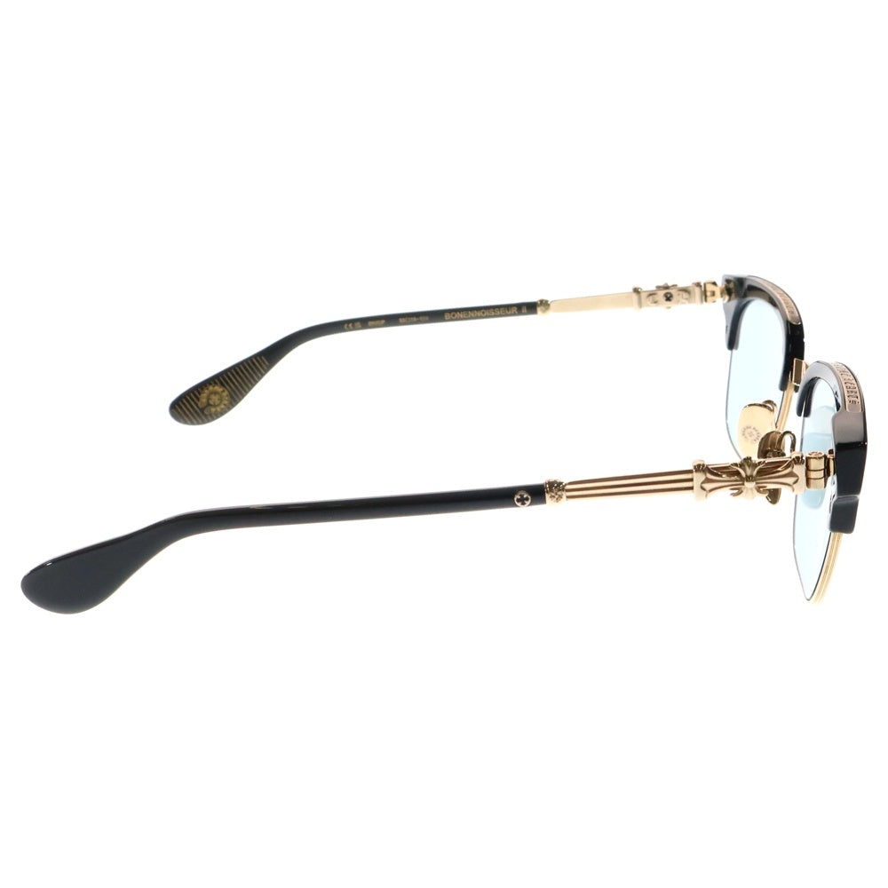 CHROME HEARTS(クロムハーツ) BONENNOISSEUR II テンプルCHクロスハーフリム眼鏡