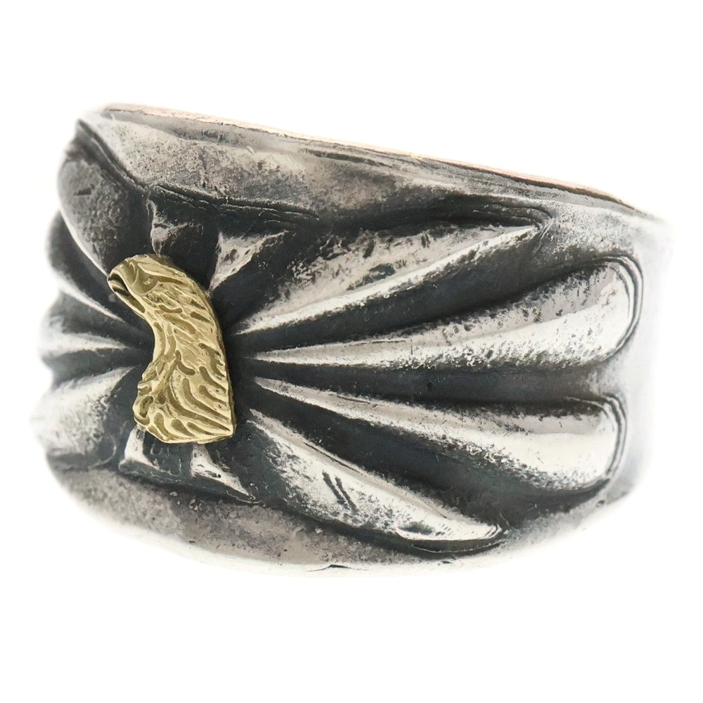 LARRY SMITH(ラリースミス) 18K EAGLE FACE BUTTERFLY SHELL リング RG-0057