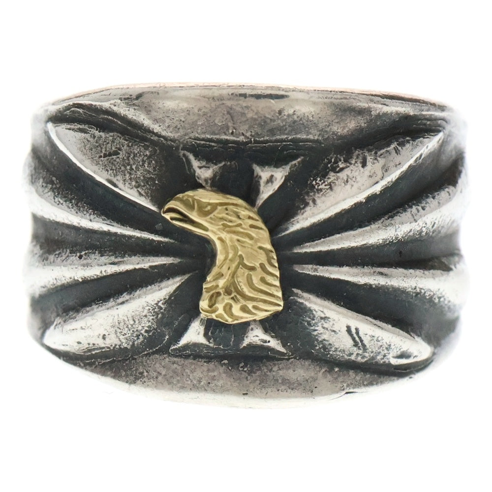 LARRY SMITH(ラリースミス) 18K EAGLE FACE BUTTERFLY SHELL リング RG-0057
