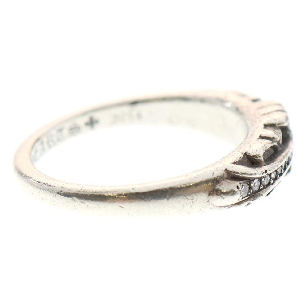 CHROME HEARTS(クロムハーツ) BABY CLASSIC P DIA ベイビークラシックフローラルクロスリング PAVEダイヤ シルバー