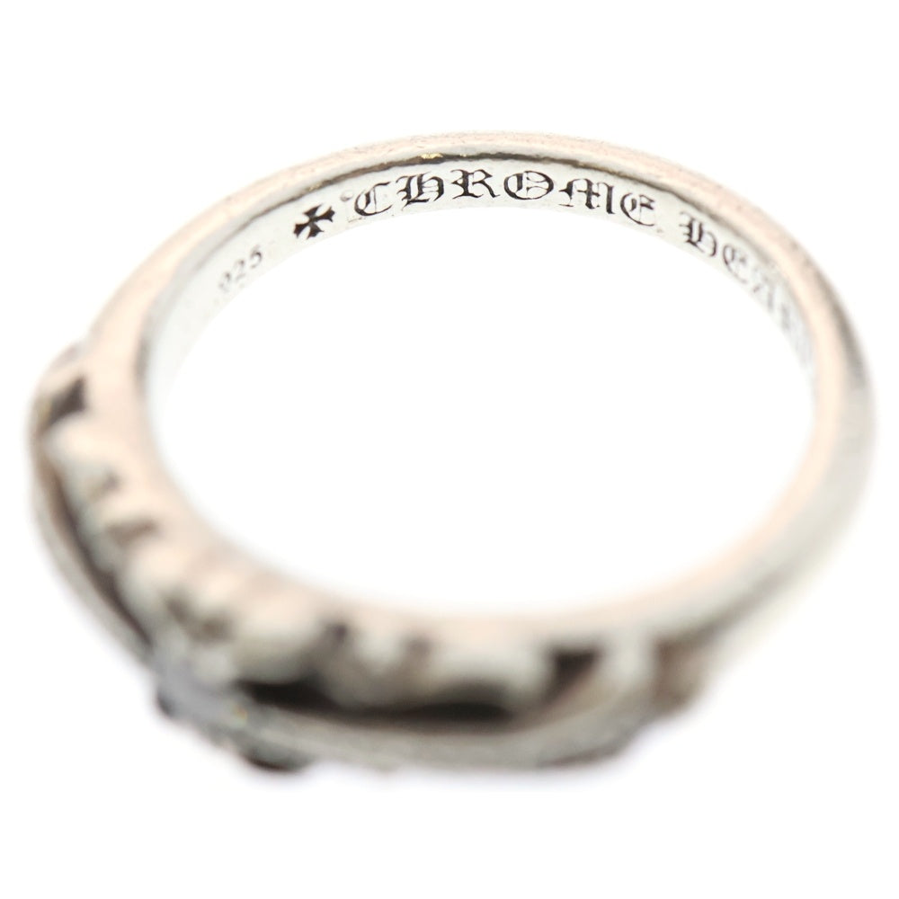 CHROME HEARTS(クロムハーツ) BABY CLASSIC P DIA ベイビークラシックフローラルクロスリング PAVEダイヤ シルバー