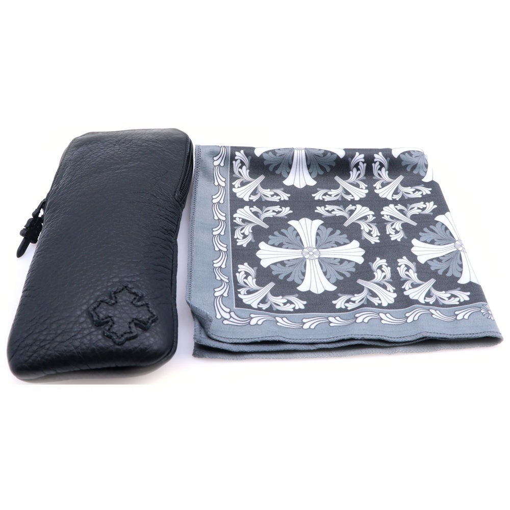 CHROME HEARTS(クロムハーツ) GITTIN ANY ?-A BSフレアフレーム ウェリントン サングラス メガネ 眼鏡 ブラウン/ゴールド