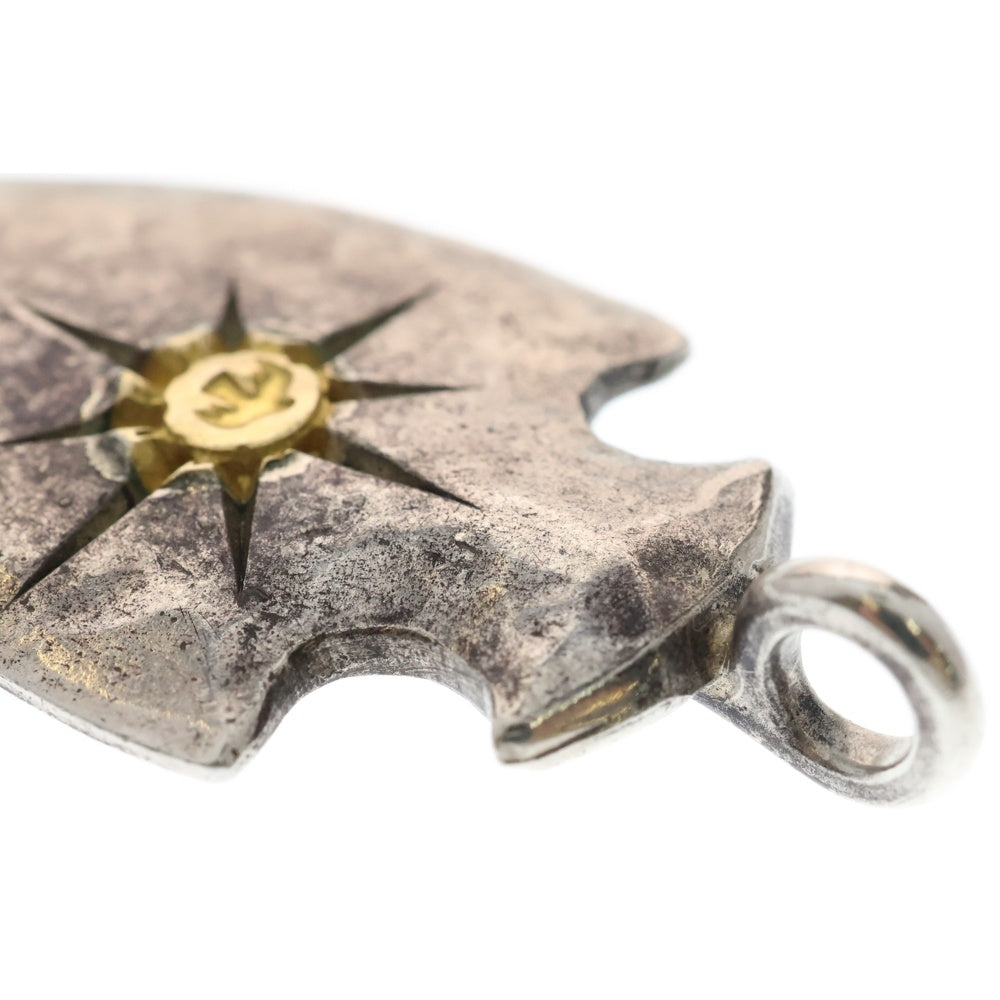 goro's(ゴローズ) メタル付き矢じり大 ペンダントトップ シルバー/ゴールド