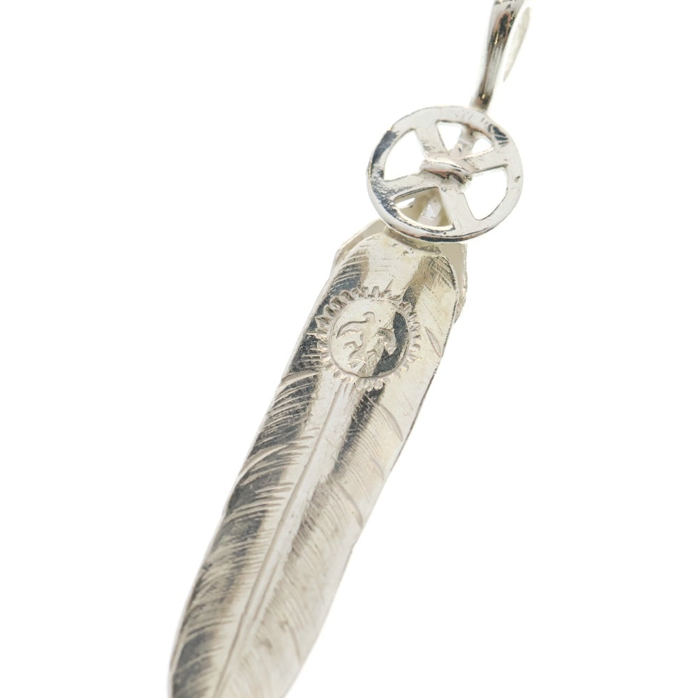 goro's(ゴローズ) SVハートホイールフェザー大 ペンダントトップ シルバー