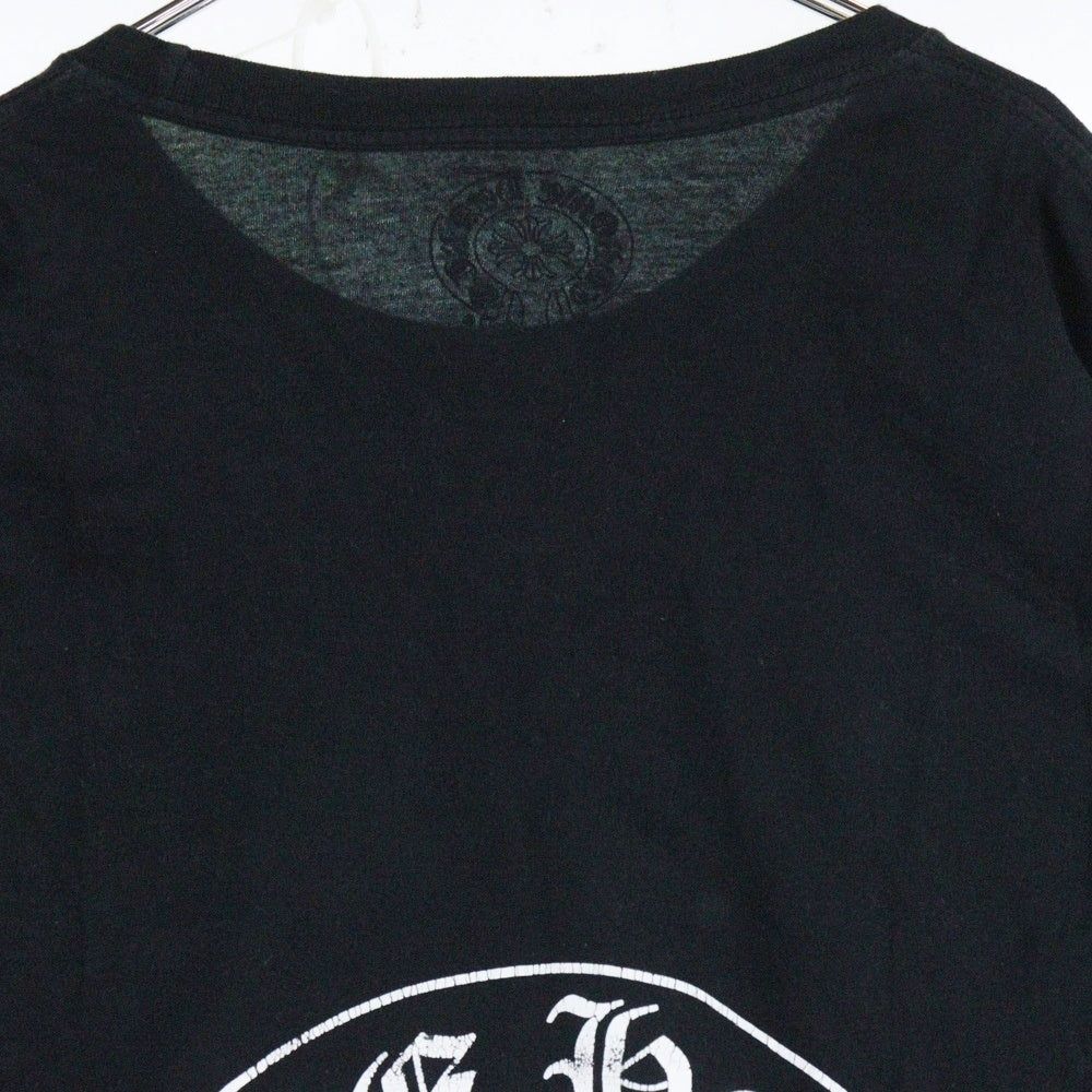 CHROME HEARTS(クロムハーツ) HORSESHOE ARM FLORAL L/S TEE ホースシュー アームフローラル 長袖ポケットTシャツ カットソー ホワイト