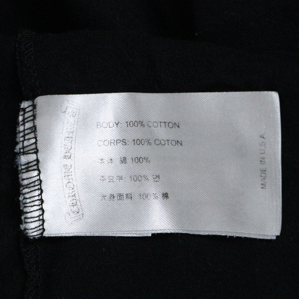 CHROME HEARTS(クロムハーツ) HORSESHOE ARM FLORAL L/S TEE ホースシュー アームフローラル 長袖ポケットTシャツ カットソー ホワイト