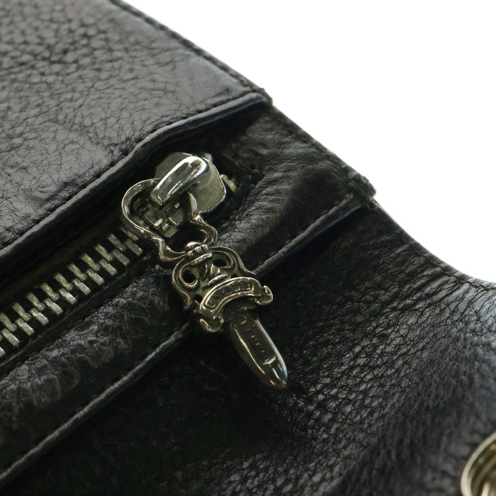 CHROME HEARTS(クロムハーツ) WAVE ウェーブ レザーウォレット 財布 ブラック BCA375