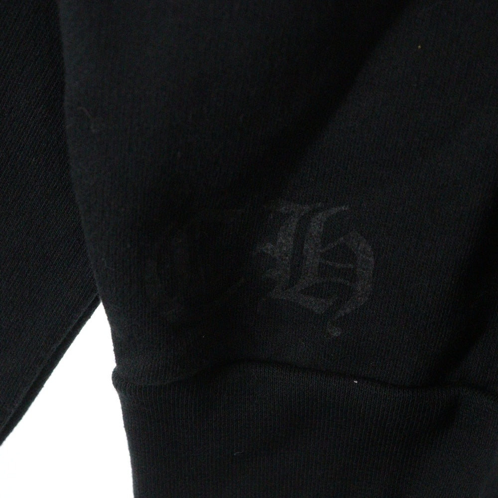 CHROME HEARTS(クロムハーツ) Neck Logo Crewneck Sweatshirt ネックロゴ クルーネックスウェットシャツ トレーナー 袖ロゴプリント ブラック