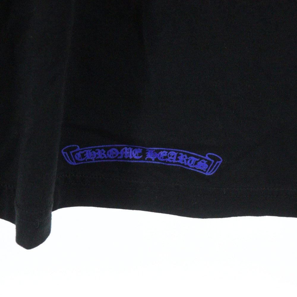 CHROME HEARTS(クロムハーツ) Neck Logo Crewneck Sweatshirt ネックロゴ クルーネックスウェットシャツ トレーナー 袖ロゴプリント ブラック