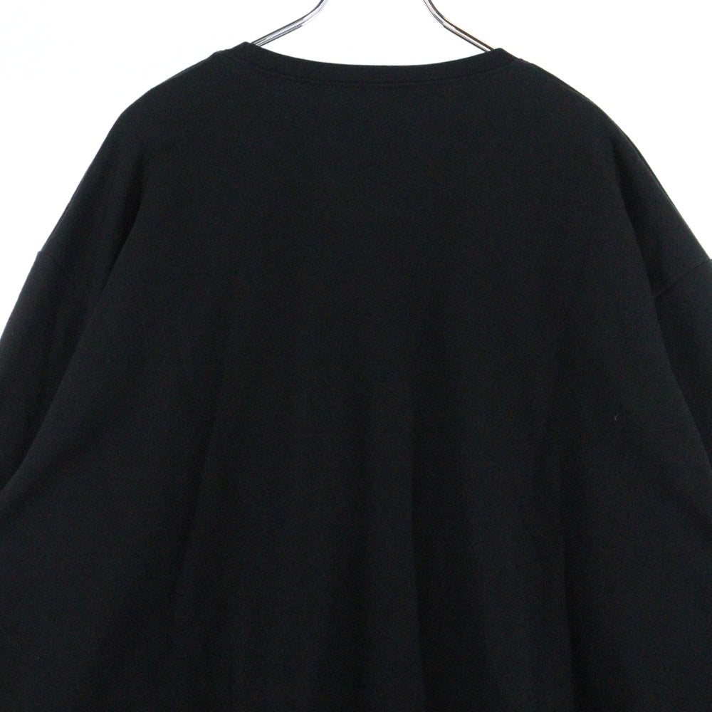 CHROME HEARTS(クロムハーツ) Neck Logo Crewneck Sweatshirt ネックロゴ クルーネックスウェットシャツ トレーナー 袖ロゴプリント ブラック