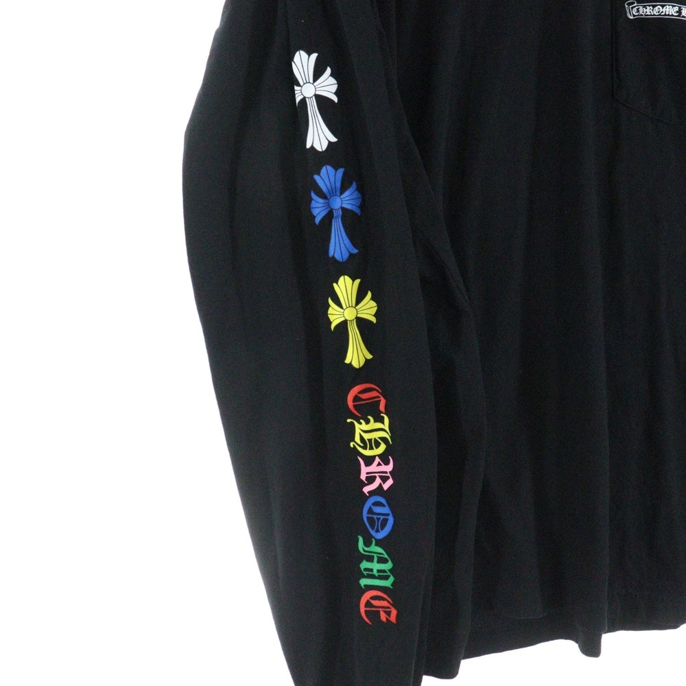 CHROME HEARTS(クロムハーツ) マルチカラーセメタリークロスロングスリーブTシャツ / 長袖カットソー MLTCOL CEM CRS L/S TEE