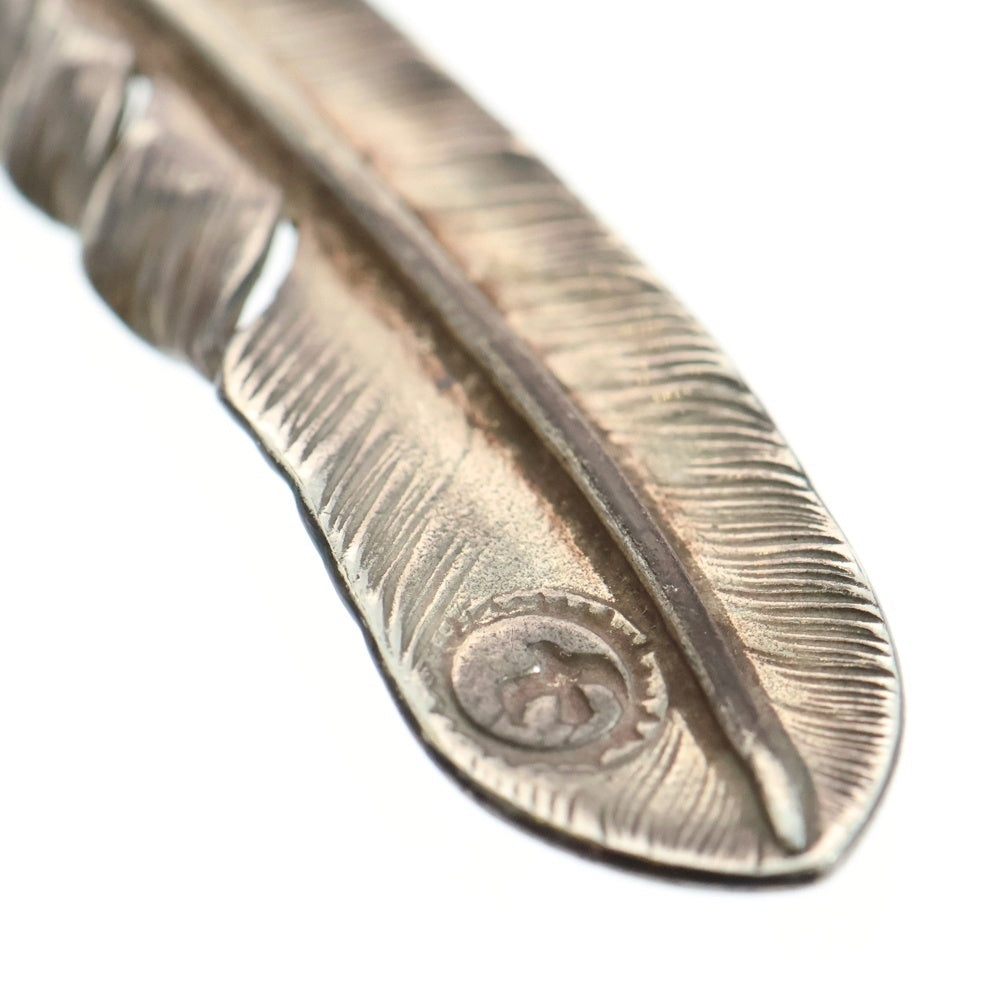 goro's(ゴローズ) 【現行】SVプレーン特大フェザー 左向き ペンダントトップ シルバー