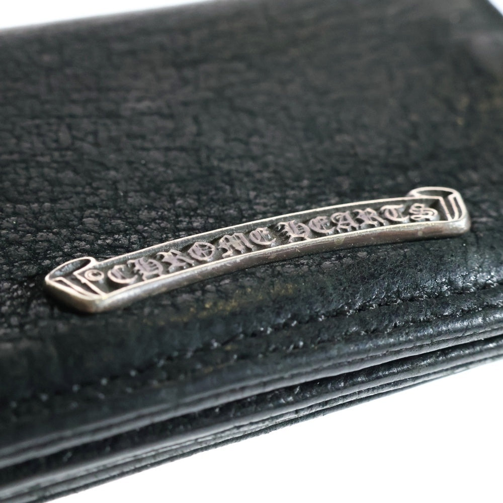 CHROME HEARTS(クロムハーツ) CARD CASE グロメット付きレザーカードケース ブラック