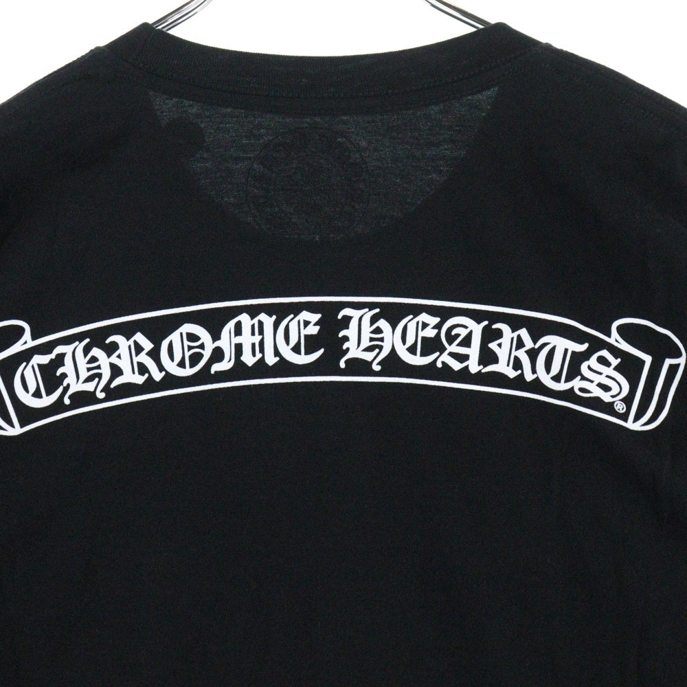 CHROME HEARTS(クロムハーツ) CH T-SHIRT スクロールラベルプリント クルーネック ポケット 半袖Tシャツ