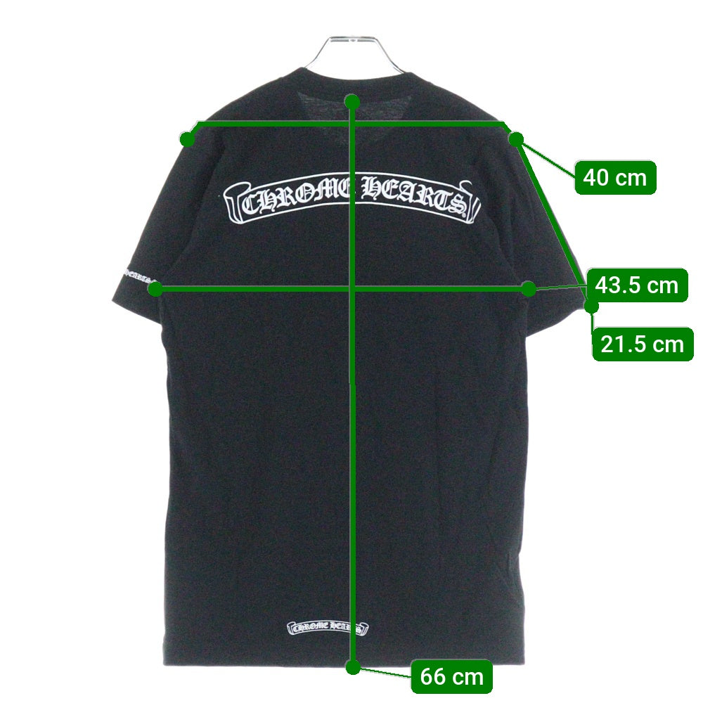 CHROME HEARTS(クロムハーツ) CH T-SHIRT スクロールラベルプリント クルーネック ポケット 半袖Tシャツ