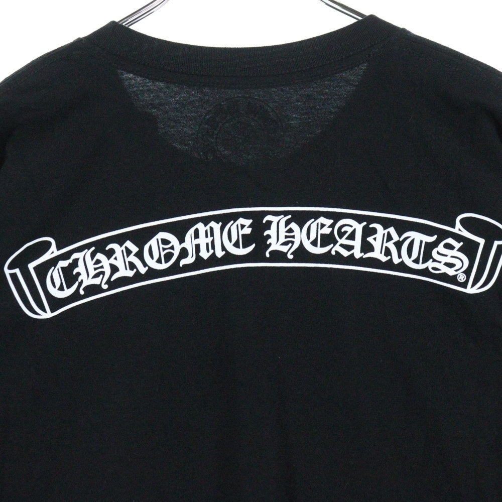 CHROME HEARTS(クロムハーツ) CH T-SHIRT スクロールラベルプリント クルーネック ポケット 半袖Tシャツ