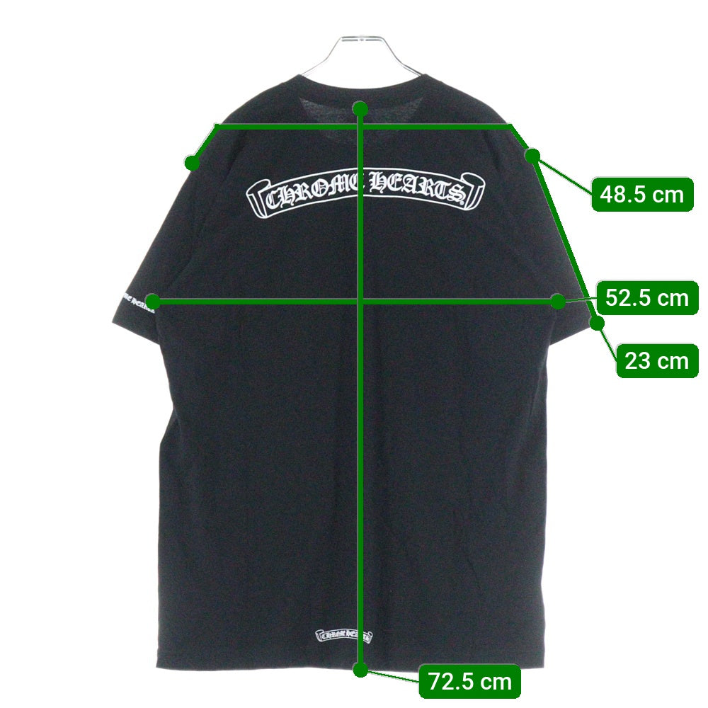 CHROME HEARTS(クロムハーツ) CH T-SHIRT スクロールラベルプリント クルーネック ポケット 半袖Tシャツ