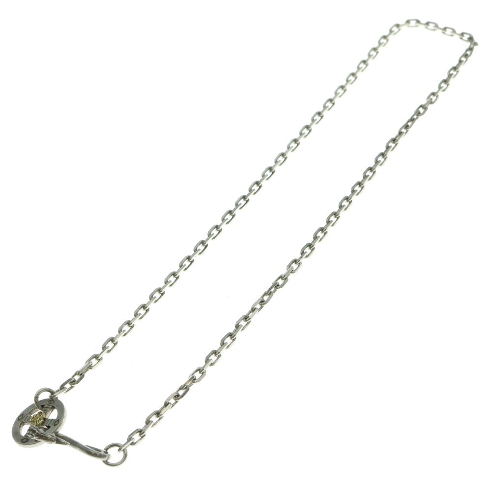 TADY & KING(タディアンドキング) イーグル フック&レギュラーホイールGPローズ付き 太角ネックレスチェーン シルバー/ゴールド