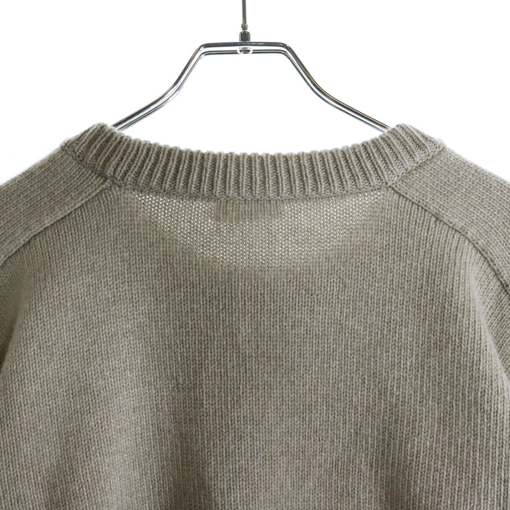 CELINE(セリーヌ) 25AW PULL COL ROND BOXY TRIOMPHE トリオンフ カシミヤニットセーター 2AC85048T.03SD ベージュ