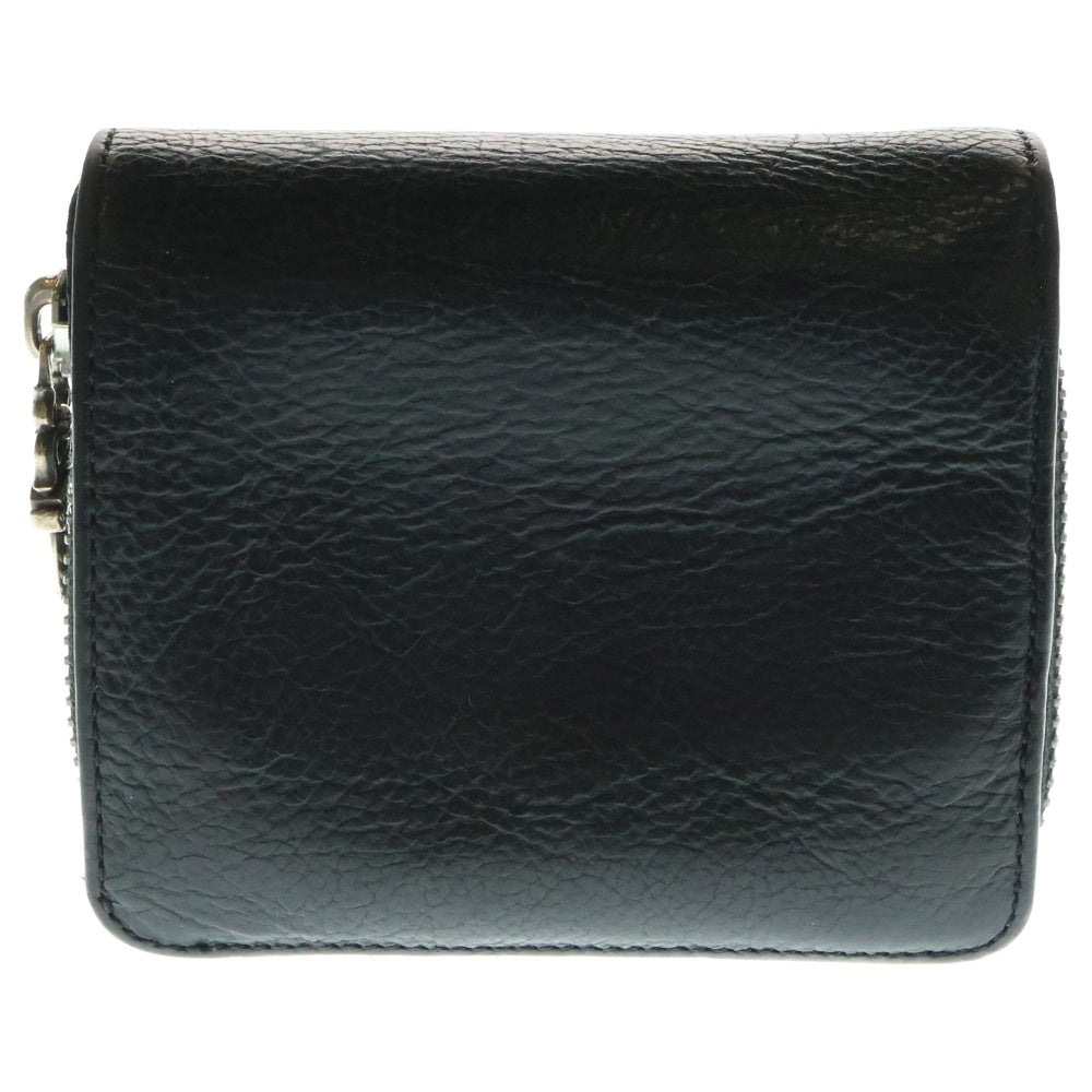 CHROME HEARTS(クロムハーツ) SQ ZIP BILL スクエアジップビル レザーウォレット 財布 ブラック BCA376