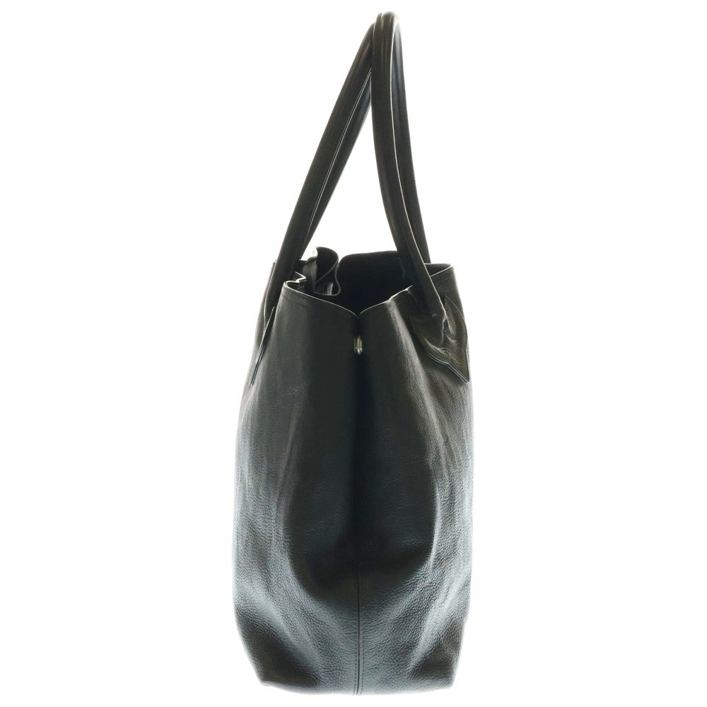 CHROME HEARTS(クロムハーツ) TOTE W SNP 3CEME 3セメタリークロスパッチ レザートートバッグ ブラック ※国内インボイス付属
