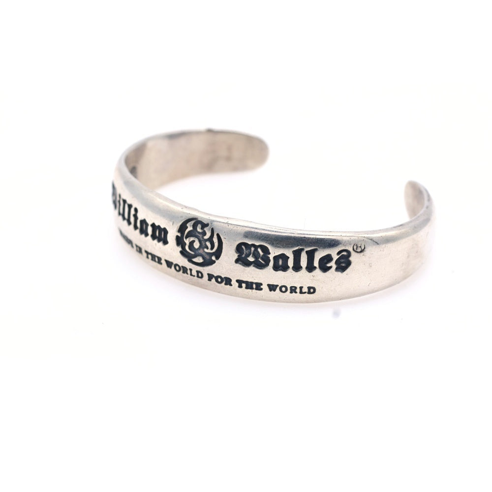 william walles(ウィリアム・ウォレス) SVロゴ入りバングル シルバー