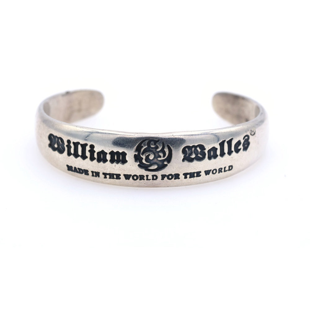 william walles(ウィリアム・ウォレス) SVロゴ入りバングル シルバー
