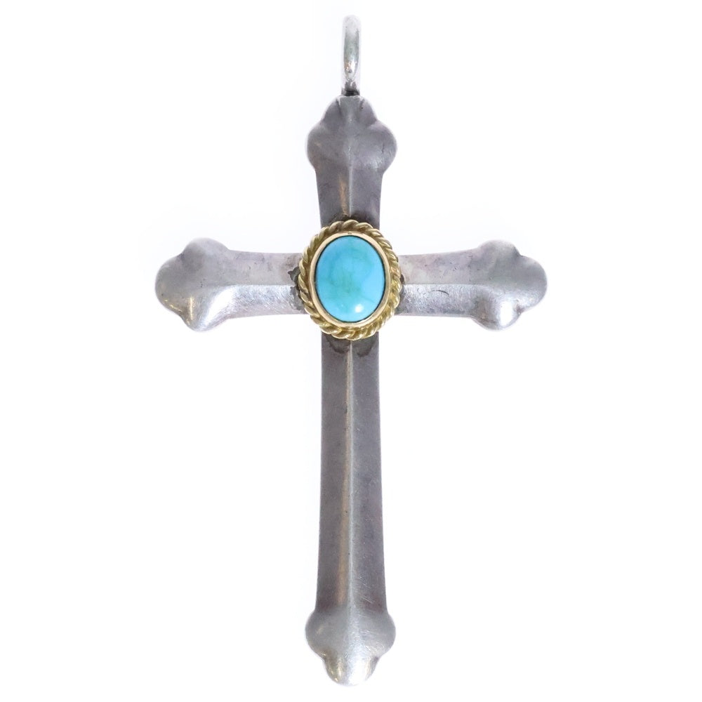 ゴローズ　goro's 金付きメタル中 goro's ゴローズ 金メタル付き 中メタル タタキ ネックレス