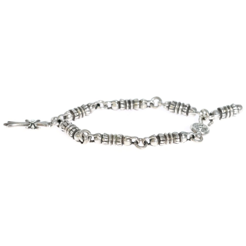 CHROME HEARTS(クロムハーツ) BARREL バレルリンク w/タイニーCHクロスチャーム ブレスレット オールド シルバー