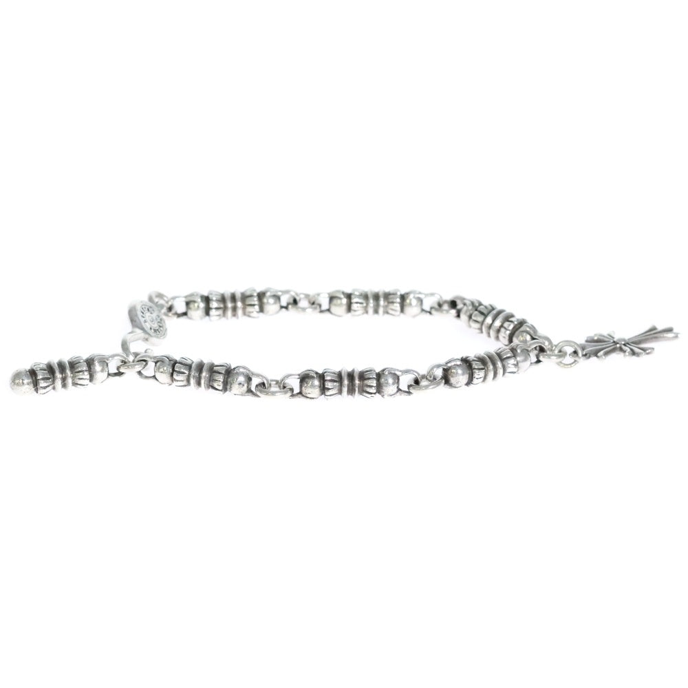 CHROME HEARTS(クロムハーツ) BARREL バレルリンク w/タイニーCHクロスチャーム ブレスレット オールド シルバー