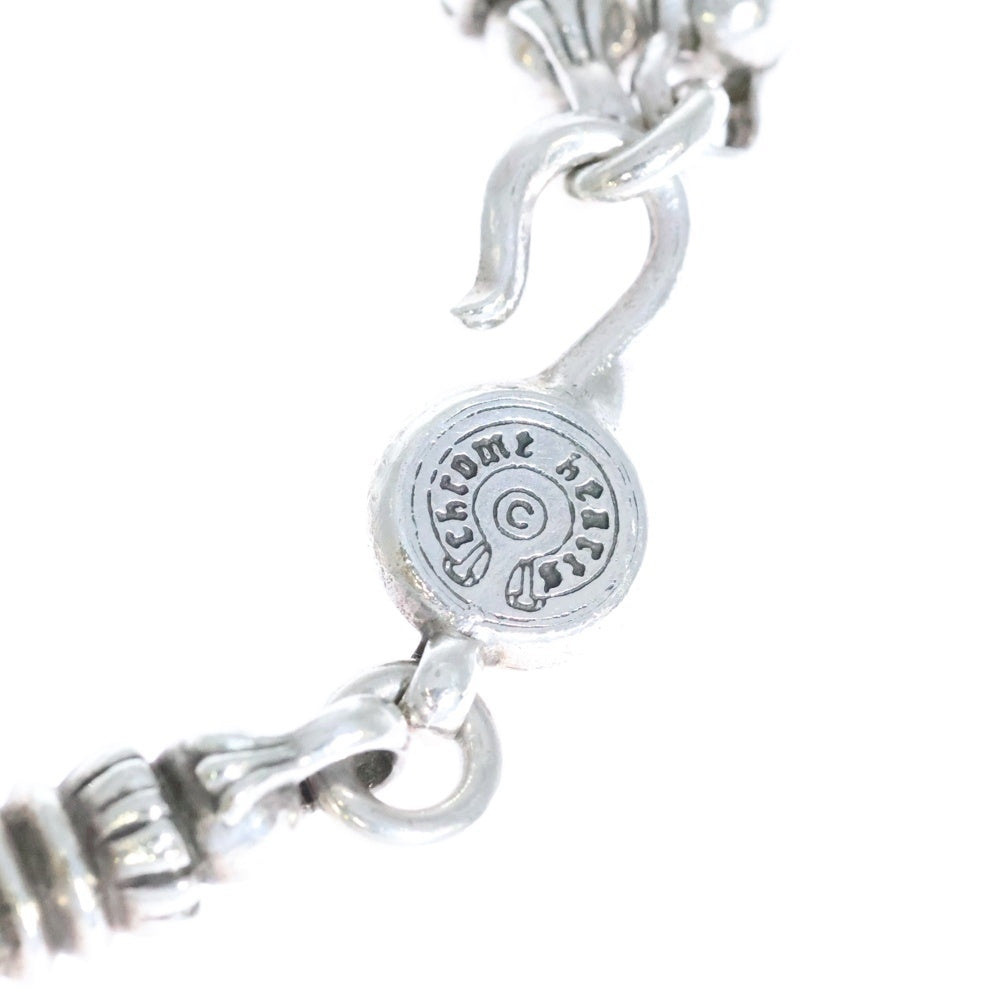 CHROME HEARTS(クロムハーツ) BARREL バレルリンク w/タイニーCHクロスチャーム ブレスレット オールド シルバー