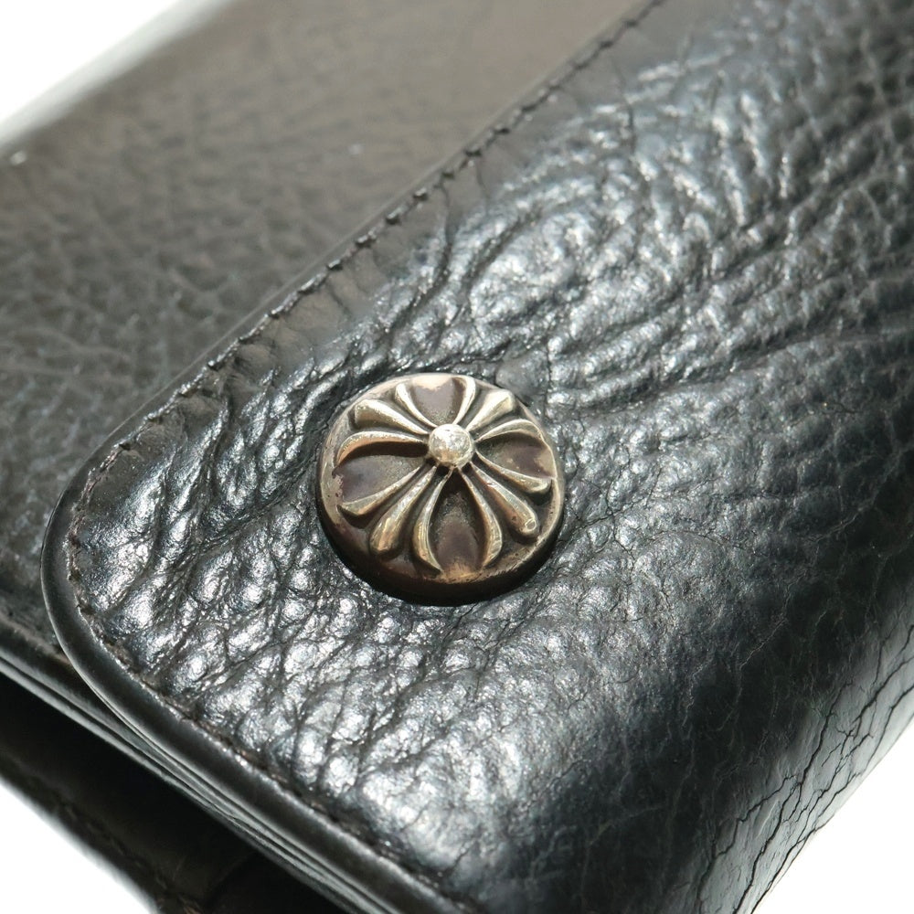 CHROME HEARTS(クロムハーツ) WAVE ウェーブ レザーウォレット 財布 ブラック BCA374
