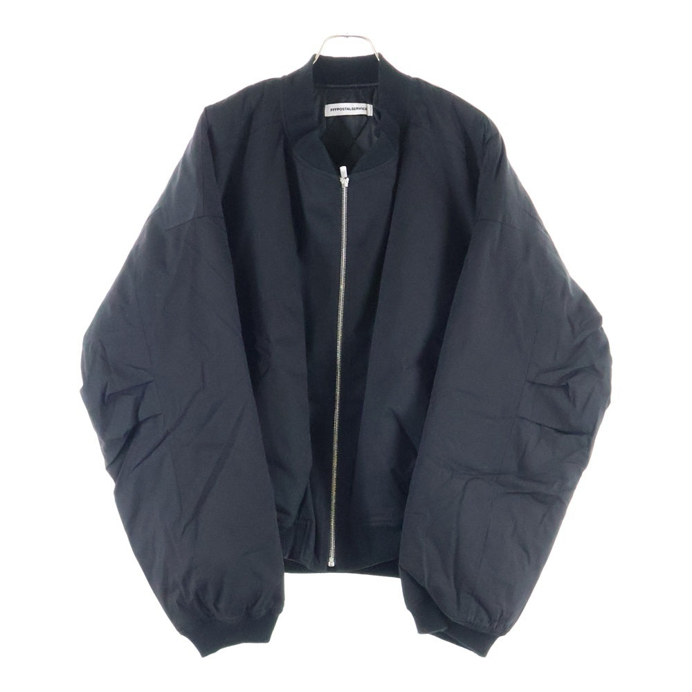 FFFPOSTALSERVICE(トリプルエフポスタルサービス) 24AW TEAM MA-1 BOMBER チームエンボスドボンバージャケット FFFPS036FW24 ブラック