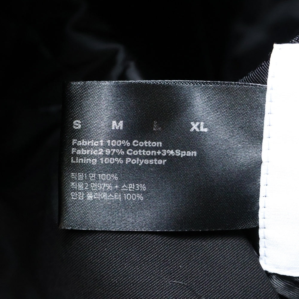 FFFPOSTALSERVICE(トリプルエフポスタルサービス) 24AW TEAM MA-1 BOMBER チームエンボスドボンバージャケット FFFPS036FW24 ブラック
