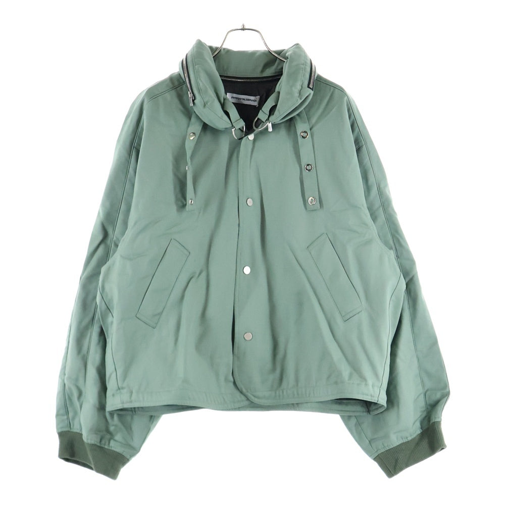 FFFPOSTALSERVICE(トリプルエフポスタルサービス) 25SS REIA HOODED PARACHUTE JACKET フーデッドパラシュートジャケット FFFPSSS2509 グリーン